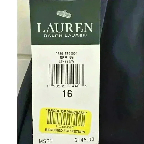 Lauren Ralph Lauren Navy Evening Flare Silhouette Skirt 
Size 16 - Picture 3 of 12